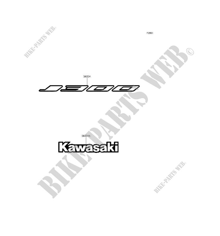 PEGATINA (BLACK)(WHITE) para Kawasaki J300 2016