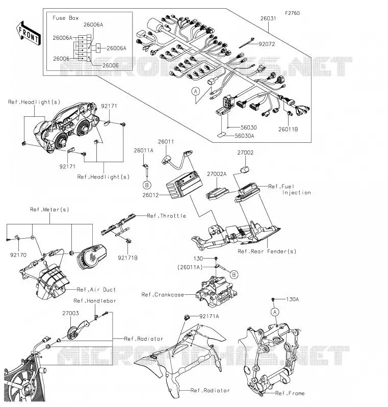 Chasis equipo eléctrico para Kawasaki NINJA ZX-6R 2018 - Kawasaki